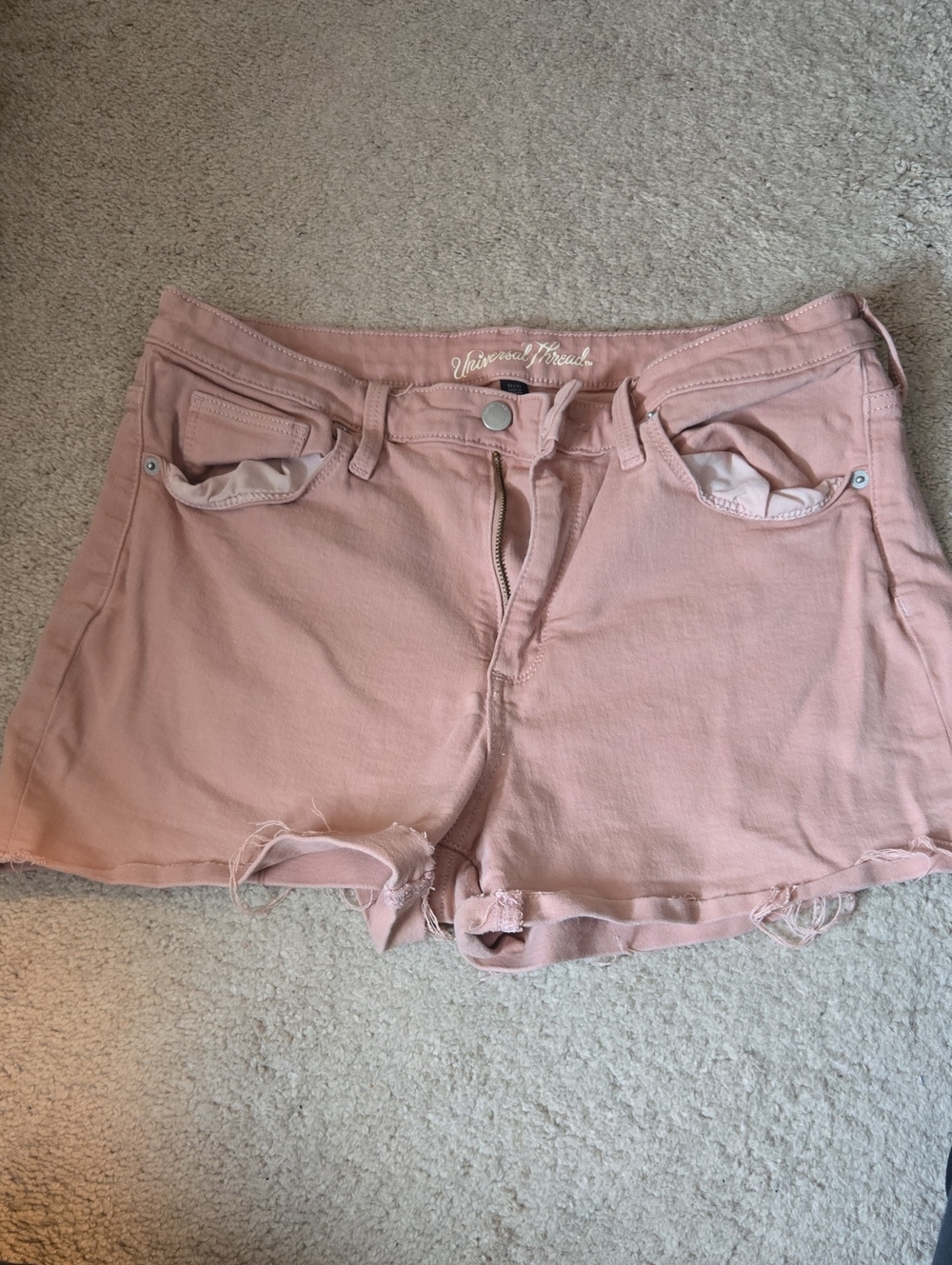 Universal Thread Light Pink Denim Cutoff Shorts